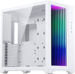 MagniumGear NEO Qube 2 Infinity Mirror Mid Tower Case, Steel Chassis + Tempered Glass Window Materials, Up to 360mm Radiator Support, Maximum 9 Fans Support, White | MG-NE620QI_DWT02