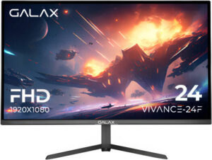 Galax Vivance-24F Gaming Monitor, 24" FHD Fast IPS Display, 144Hz Refresh Rate, 1ms MPRT Response Time, G-Sync Technology, 16.7m Display Colors, HDMI/DP, Borderless Design, Black | MGVFBF24NB4D