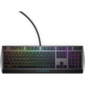 Dell Alienware 510K Low-Profile RGB Mech Gaming Keyboard, Multimedia Controls & USB Passthrough, Floating Keys Arch, Anti-Ghosting/N-Key Rollover, Cherry MX Brown, Dark Side Of The Moon | AW510K-BLK