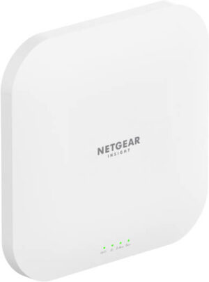 NETGEAR AX3600 Dual Band PoE WiFi 6 AP, 2.4GHz/5GHz, 3.6 Gbps, 256 Clients, 1x 2.5G ETH LAN, 802.11ax, Insight Management, White | â€ŽWAX620-100EUS