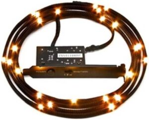 NZXT Light Sensitivity Sleeved LED Kit Orange 1 Meter | CB-LED10-OR
