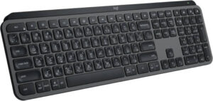 Logitech MX Keys S Wireless Keyboard, Low Profile, Fluid Precise Quiet Typing, Programmable Keys, Backlighting, Bluetooth, USB-C, for Windows PC, Linux, Chrome, Mac, AR Layout, Graphite | 920-011595