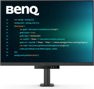 BenQ RD280UA Programming Monitor, 28" IPS Display, WQXGA Resolution, 60Hz Refresh Rate, 5ms (GtG) Response Time, 1.07b Color Support, TUV Eye Comfort 2.0, EyeSafe 2.0, Flicker-Free, Black | RD280UA
