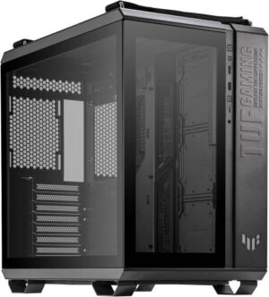 Asus Tuf GT502 Mid Tower ATX Gaming Case, Tempered Glass, 8 Expansion Slots, 360mm Radiator Support, 4 x 2.5"/3.5" Combo Bay, Full Modular, 120mm Cooling Support, Black | 90DC0090-B19010