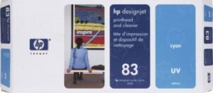 HP 83 Cyan Original C4961A Ink Printhead & Cleaner | C4961A