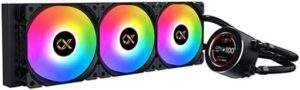 Xigmatek Frozr-O II 360 AIO CPU Liquid Cooler, 2.4" Digital LCD Pump Head, 1800RPM Fan Speed, 82.2CFM Fan Airflow, 25.3dBA Fan Noise, Copper Cold Plate, Black | EN40443