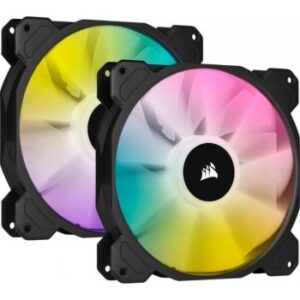 Corsair iCUE SP140 Dual Fan, RGB ELITE Performance, 140mm PWM, Kit with Lighting Node CORE | CO-9050111-WW