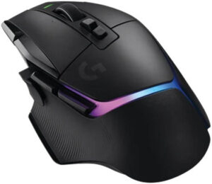 Logitech G502 X Plus Wireless Gaming Mouse, Lightspeed Wireless Connectivity, 8 Zone RGB Lighting, HERO 25K Sensor, 25600dpi Resolution, 40G2 Acceleration, USB-C, 120H Battery Life, Black | 910-006163