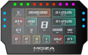 MOZA CM2 HD Racing Dash Display, 5" Touch Display, 1280 x 720 Resolution, Fully Customizable UI, Aluminum Alloy Case Material, 16.7m Color Options | CM2-HD