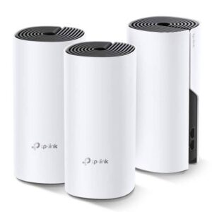 TP-Link Deco AC1200 Mesh WiFi System - Seamless Roaming, Adaptive Routing, Up to 5,500 Sq. ft. Coverage, Up to 100 Devices | Deco M4 3-Pack