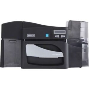 HID Fargo DTC4500e Dual-Sided ID Card Printer, Dual-Sided Card Lamination, Dye Sublimation, Color YMCKO Print Speed 16 sec/card, Black | 055400