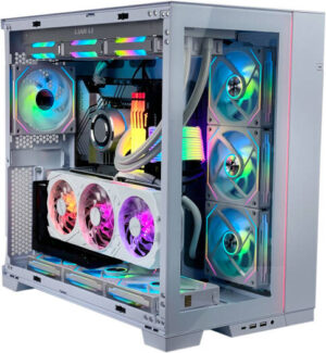 Winter White High-End Gaming PC - Intel Core i7-14700KF 20 Cores 28 Threads, NVIDIA RTX 5070 Ti 16GB, 64GB DDR5 RAM 5600MHz, 2TB SSD Gen 4, 850W Platinum PSU, 360mm Liquid Cooler, Wi-Fi + BT