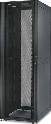APC NetShelter SX 42U Rack Enclosure, Keyed-Alike Doors & Side Panels, Easy Doorway Access with 42U Height, 8x Cable Entry Slots, Casters Wheels, 1991.4H x 750W x 1070Dmm - Black | AR3150