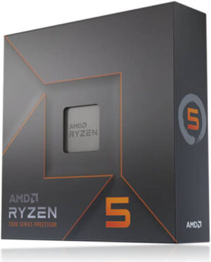 AMD Ryzen 5 7600X 4.7 GHz AM5 105W Desktop Processor, 6 Cores & 12 Threads, 5.3 Ghz Max Boost Clock, 32MB L3 Cache, AMD Radeon Graphics, 2CH-DDR5-5200 / 128GB Max, Zen 4 Arc | 100-100000593WOF
