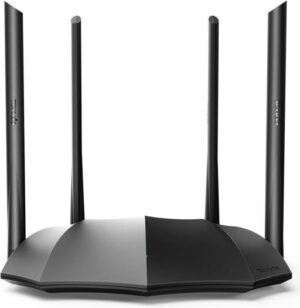 Tenda AC8 Router WiFi AC1200 - Dual Band 5GHz/2.4GHz, 4xWAN/LAN Gigabit Ports, 4x6dBi Antennas, AP Mode, Beamforming, MU-MIMO, APP Control, IPv6, WPS