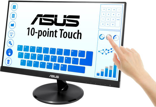 ASUS VT229H Touch Monitor - 21.5" FHD (1920x1080), 10-point Touch, IPS, 178° Wide Viewing Angle, Frameless, Flicker free, Low Blue Light, HDMI, 7H Hardness | 90LM0490-B01170 - Image 3