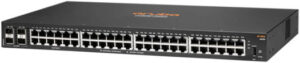 Aruba 6000 48G 4SFP Switch,  77.3 Mpps Throughput, 104 Gbps Switching Capcity,  48x ports 10/100/1000BASE-T ports, 4x 1G SFP ports, 1x USB-C Console Port, 1x USB Type-A Host Port, Black | R8N86A#ABB
