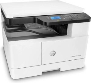 HP M442dn LaserJet Multi Function Laser Printer, Print / Copy / San, Print Speed up to 24 ppm Black , Up to 1200 x 1200 dpi Resolution, 4-line LCD Display, Hi-Speed USB 2.0, ETH 10/100, White | 8AF71A
