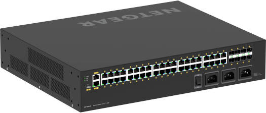 NETGEAR M4250 GSM4248UX 40-Port Gigabit PoE++ AV Switch, SFP+, 240 Gb/s Switching, 2880W Budget, 178.56 Mpps Fwd Rate, Black | GSM4248UX-100AJS