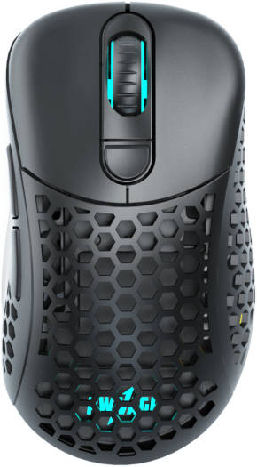 Pwnage Ultra Custom Wireless Ergo Gen 2 Gaming Mouse, Kailh GM 8.0 Switch, Paw 3370 Optical Sensor, Up to 19000 DPI Resolution, 100% PTFE Skates, Wireless & Wired, 2m Cable Length, Black | 13493