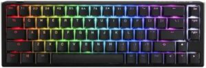 Ducky One 65% Mechanical Keyboard, Cherry Brown Mechanical Switch, Double Shot PBT, Detachable USB-C, English Layout, Black | DKON2167ST-BUSPDCLAWSC1