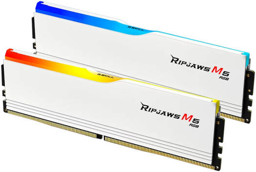 G.SKILL Ripjaws M5 RGB Series 32GB (2x16GB) DDR5 Dual Channel Desktop Memory, 5600 MT/s Memory Speed, CL46-45-45-89 Latency, 1.10V Voltage, White | F5-5600J4645A16GX2-RM5RW - Image 3