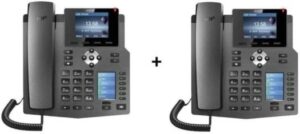 Fanvil X4 4 SIP Line Enterprise IP Phone PoE Capable 2 Pack Bundle