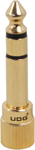 UDG Ultimate Headphone Jack Adapter Screw, Compatible With 3.5mm (1/8”) To 6.35mm (1/4”), Gold Plated Contacts, Nice Grippy Surface, Metal Material | U94001