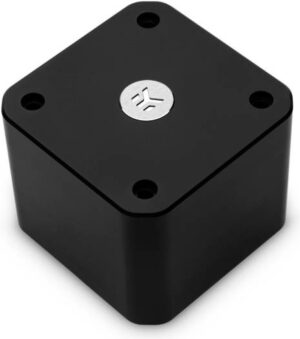 EKWB EK-Quantum Convection D5 Premium Aesthetical Cover for D5 Pumps, Rectangular Design, Clean Cable Routing & Management,  Anodized Aluminum Material, Black | 3831109844083