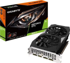 GIGABYTE GeForce GTX 1660 Ti OC, 6G 192-bit GDDR6, DisplayPort 1.4, HDMI 2.0B with Windforce 2X Cooling System Graphic Cards | GV-N166TOC-6GD