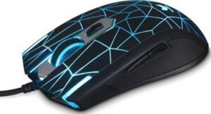 Rapoo V26 VPRO Multi Color LED Wired Optical Gaming Mouse, 60IPS Tracking Speed, Built-In Memory, Up to 3000DPI, Black | 17440