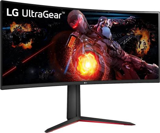 LG 34" UltraGear QHD Curved Gaming Monitor, VA Panel, 160Hz Refresh Rate & 5ms Response Time, AMD FreeSync Premium, sRGB 99% (Typ.) & HDR 10, 7Wx2ch Speakers, HDMI / DisplayPort, Black | 34GP63A-B - Image 2