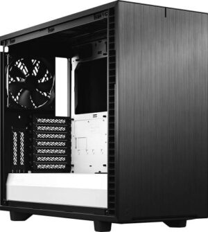 Fractal Design Define 7 Brushed Aluminum/Steel Tempered Glass Computer Case - Black/White | FD-C-DEF7A-04