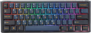 Ducky One 3 Mini Pro Nazca Line 60% Mechanical keyboard, Cherry MX2A Red Switches, Hot-Swappable, N-Key Rollover, Detachable USB-C Cable, English-Arabic Layout, Black | DKON2361ST-CRUSPTCHNAZ001