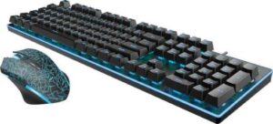 Rapoo V100S Vpro Backlit Combo Gaming Keyboard & Mouse, Black | 18841