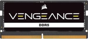 CORSAIR Vengeance 16GB DDR5 SO-DIMM Laptop Memory, 5600MHz Tested Speed, CL48 CAS Latency, 1.1 Voltage, 262 Pin, Unbuffered, Intel XMP iCUE Compatible, Black | CMSX16GX5M1A5600C48