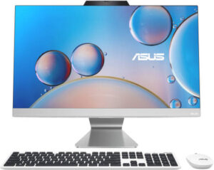 ASUS A3402WVAK All-In-One Desktop Computer, 24" FHD Anti-Glare Display, Intel Core i5-1335U, 8GB RAM, 512GB SSD, Intel Iris Xe Graphics, English-Arabic Keyboard, Win11, White | 90PT03T1-M011D0