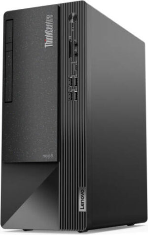 Lenovo ThinkCentre neo 50t Desktop Computer, Intel Core i5-12400, 8GB RAM, 1TB HDD, Intel UHD Graphics 730, USB Calliope English Keyboard & Mouse, FreeDOS, Black | 11SE00PAGP