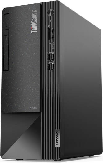 Lenovo ThinkCentre neo 50t Desktop Computer, Intel Core i5-12400, 8GB RAM, 1TB HDD, Intel UHD Graphics 730, USB Calliope English Keyboard & Mouse, FreeDOS, Black | 11SE00PAGP