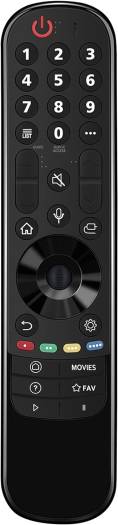 MR21GA Replace Voice Smart TV Remote Control fit for LG OLED QNED MiniLED UHD 4K TV 2021 Models Series G1, C1, A1 QNED99 QNED90 NANO99, NANO90, NANO85, NANO80, NANO75 UHD 4K Series UP80, UP75