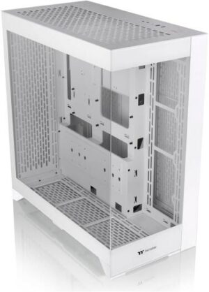 Thermaltake CTE E600 MX Hydrangea E-ATX Case, Centralized Thermal Efficiency Design, Interchange Mesh & TG Front Panel 3Way VGA Mounting Bracket 400mm PCIe4 Riser Cable, Snow | CA-1Y3-00M6WN-00