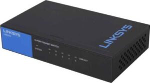 LINKSYS LGS105 5-Port Business Desktop Gigabit Switch, Easy Plug & Play Connection, 1000 Mbps Speed | LNK-LGS105-ME-RTL