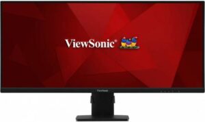 Viewsonic VA3456-MHDJ 34" UltraWide WQHD IPS Monitor, 75 Hz / 4ms Response, 21:9 Aspect RatioL, SuperClear IPS Panel, 2x 3W Speakers, AMD FreeSync, HDMI 2.0 / DisplayPort, Black | VA3456-MHDJ