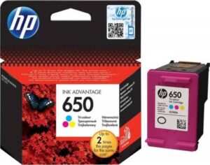 HP 650 Tri-Color Original Ink Advantage Cartridge | CZ102AK