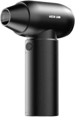 Green Lion GB-160X Mini Turbo Blower, 4 Speed Gears, 230g Thrust, Turbo Mode, 62 m/s Max Wind Speed, 160W Power, 35000-130000RPM, 1100mah 4 Battery, Black | GNGB160XMTBK