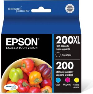 Epson 200 (4 Pack) Durabrite Ultra Ink Cartridge - Cyan/Magenta/Yellow/Black
