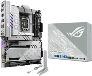 ASUS ROG Maximus Z890 Apex LGA 1851 ATX Motherboard, Intel Z890 Chipset, 2x DDR5 DIMM Slots, Up to 96GB Max Memory, Wi-Fi 7 & BT 5.4, 2x PCIe 5.0 x16 Slots, 6x M.2 Slots, White | 90MB1IP0-M0EAY0