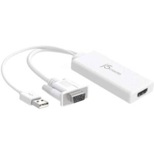 J5 VGA to HDMI Video Audio Adapter | JDA214