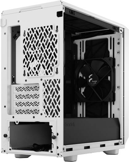 Fractal Meshify 2 Mini mATX Computer Case, 2x Dynamic X2 Fan Included, Up to 280mm Radiator & 7x 120mm Fan Support, Tempered Glass Panel, Bolt-Free Glass, White | FD-C-MES2M-02 - Image 7