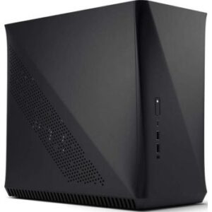Fractal Design Era ITX Carbon Tempered Glass Mini-ITX Computer Case, Top Panel, Small Form Factor, Water-Cooling Ready, USB Type-C, Aluminium, Black | FD-CA-ERA-ITX-BK